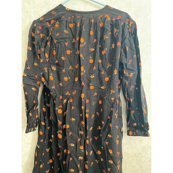 Urban Gypsy women’s small black floral dress - Picture 7 of 7